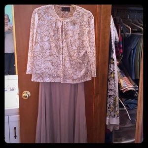 Full length dress with jacket